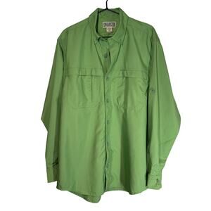 Duluth Trading Co. Cool Plus Action Long Sleeve Shirt Green‎ Medium